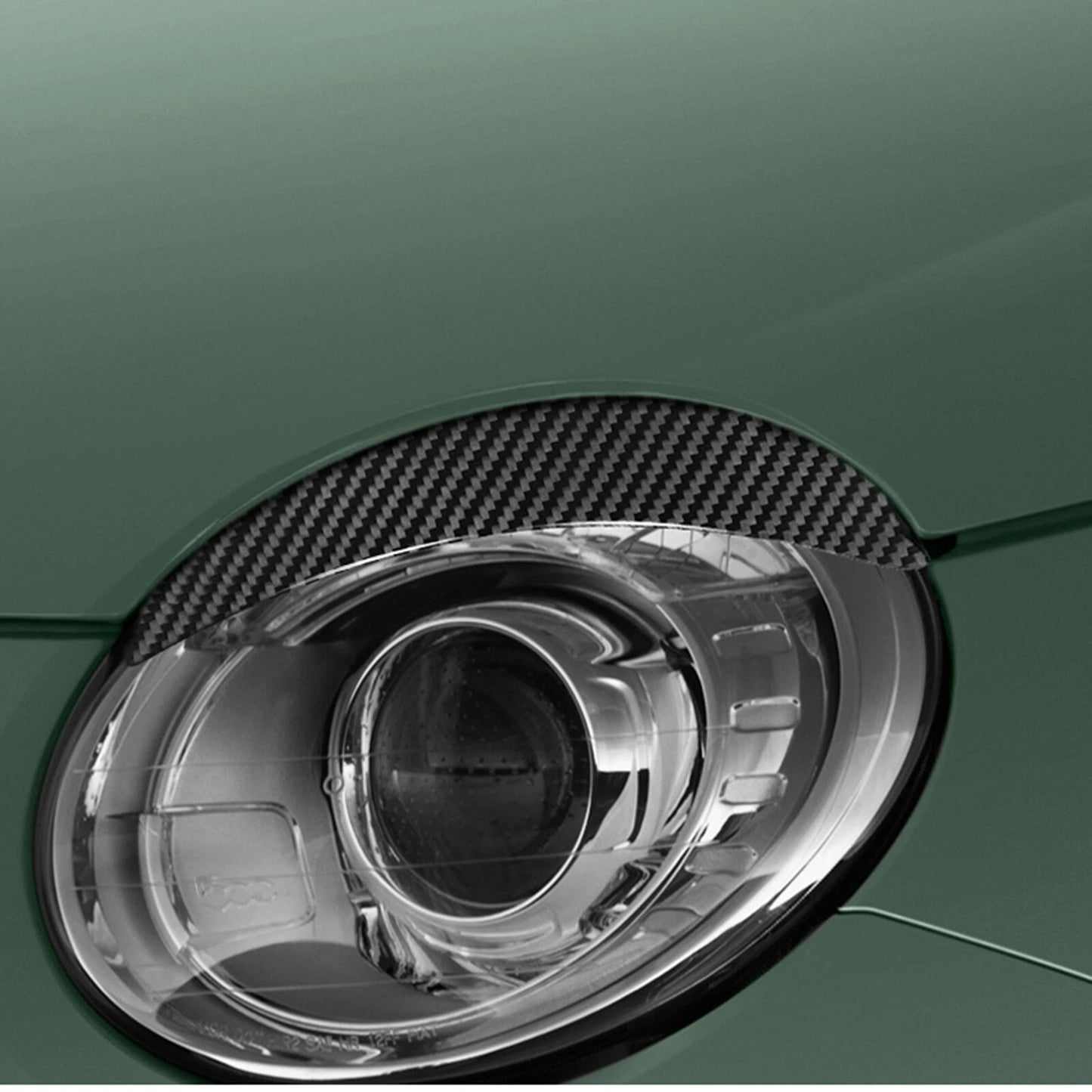 Headlight Eyebrow Eyelids Trim for Fiat 500 Abarth (2016-2023)