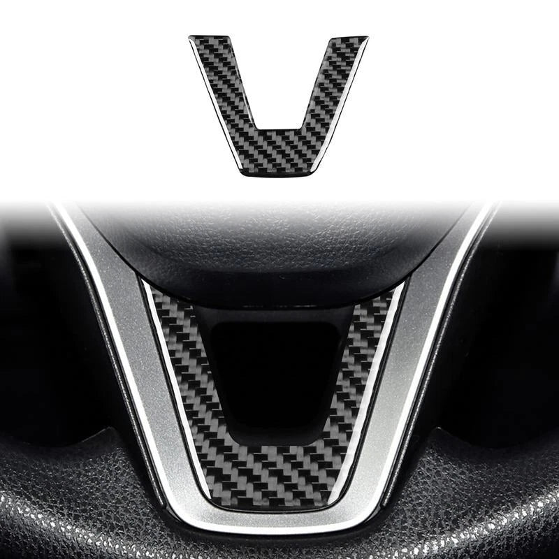 Soft Carbon Fiber Steering Wheel Trim Kit for Toyota Corolla 2019-2024