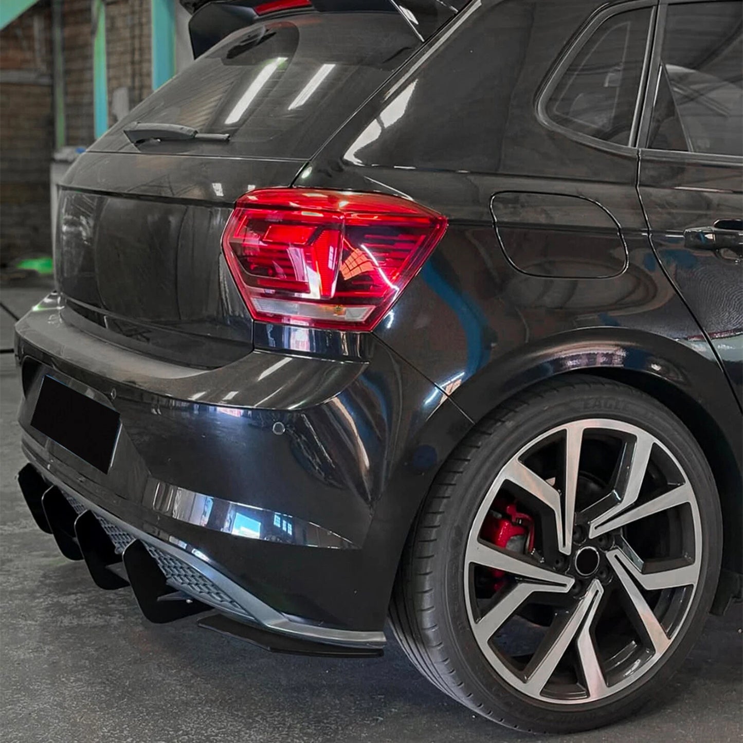 Rear Bumper Diffuser Lip Kit for VW Polo MK6 GTI (2018-2021)