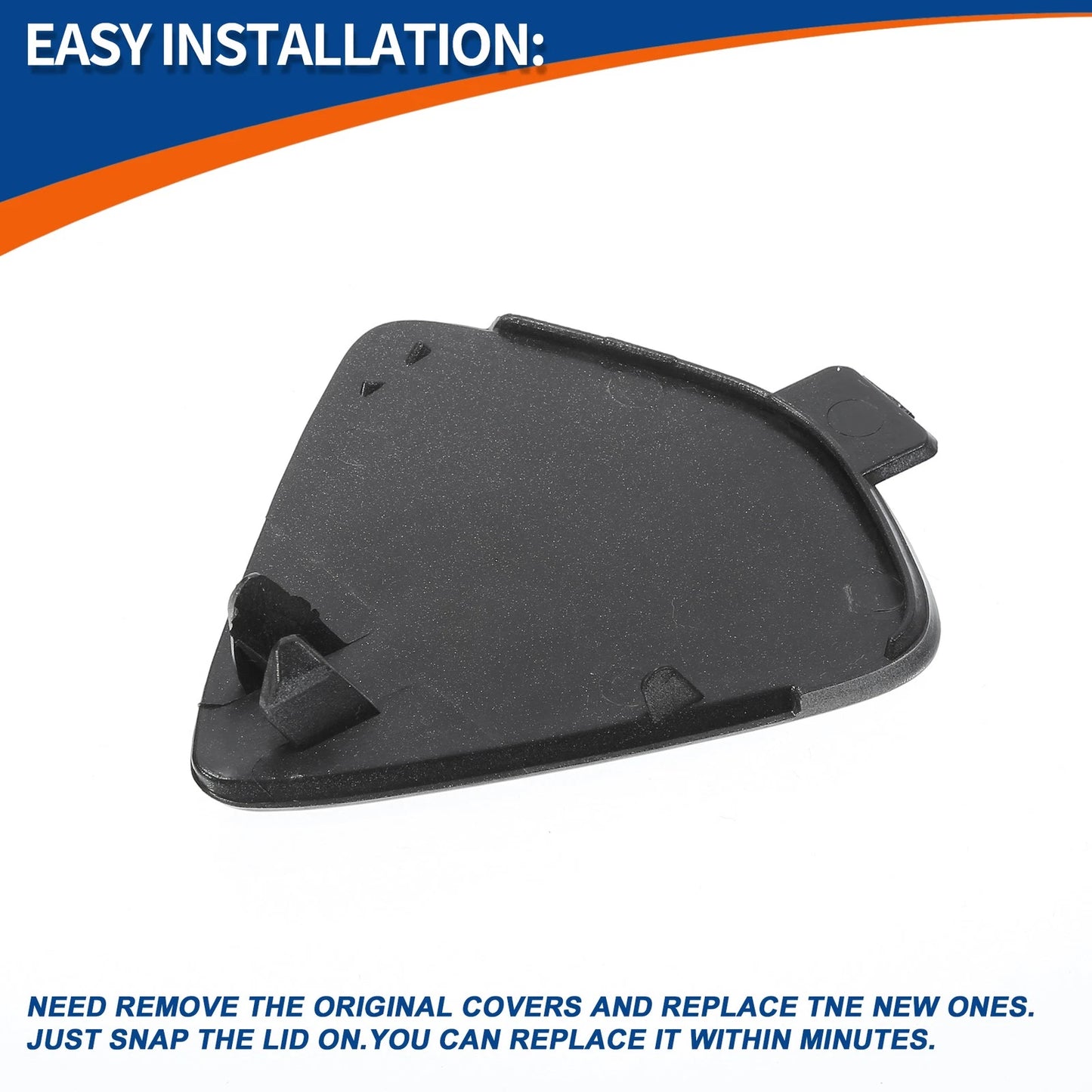Front Right Tow Hook Cover for Volvo XC60 (2014-2017) Black