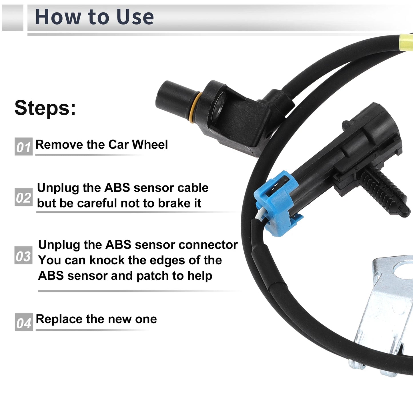 ABS Wheel Speed Sensor Front Right for Chevrolet Astro (2003-2005)
