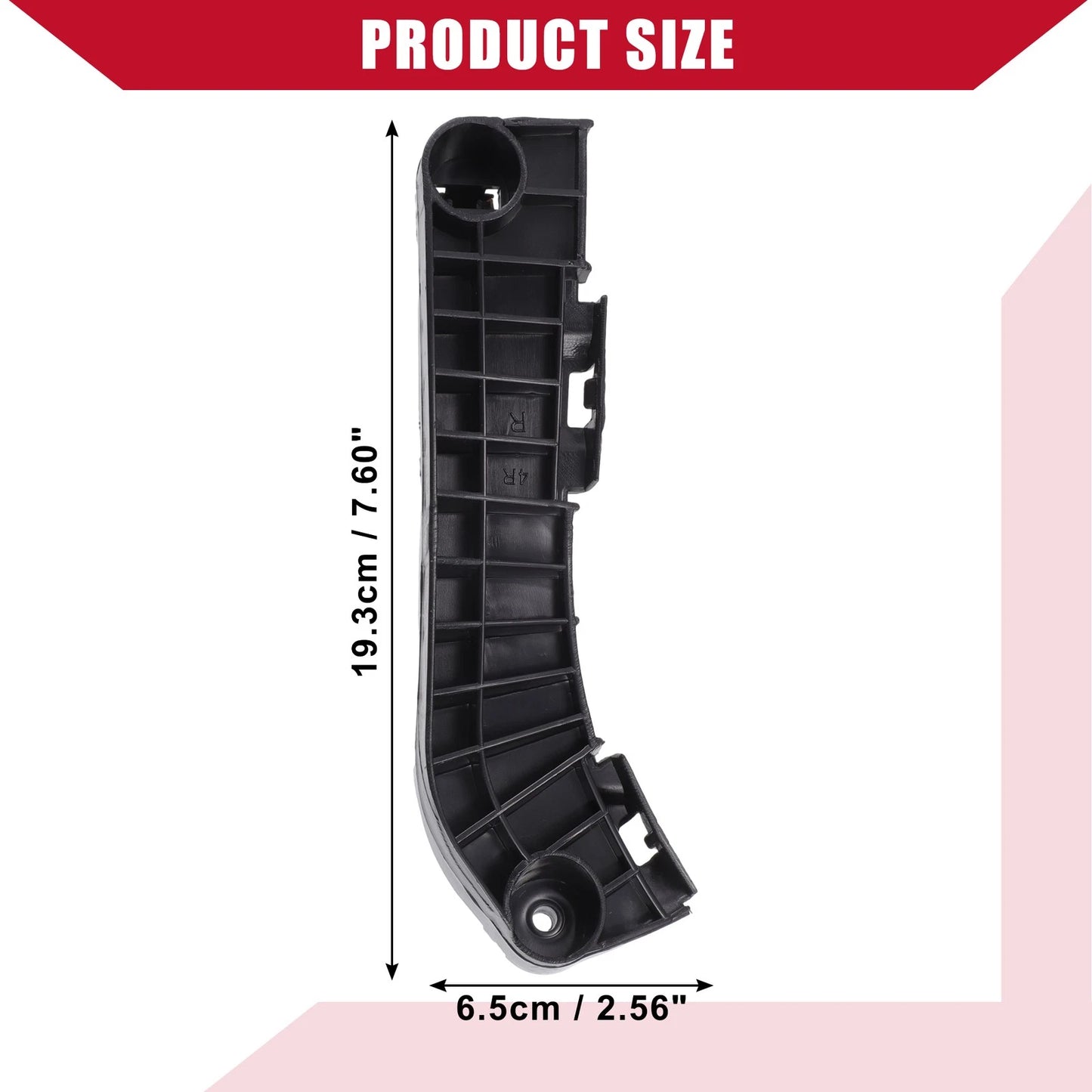 Front Right Bumper Bracket for Toyota Camry 2007-2011 Black