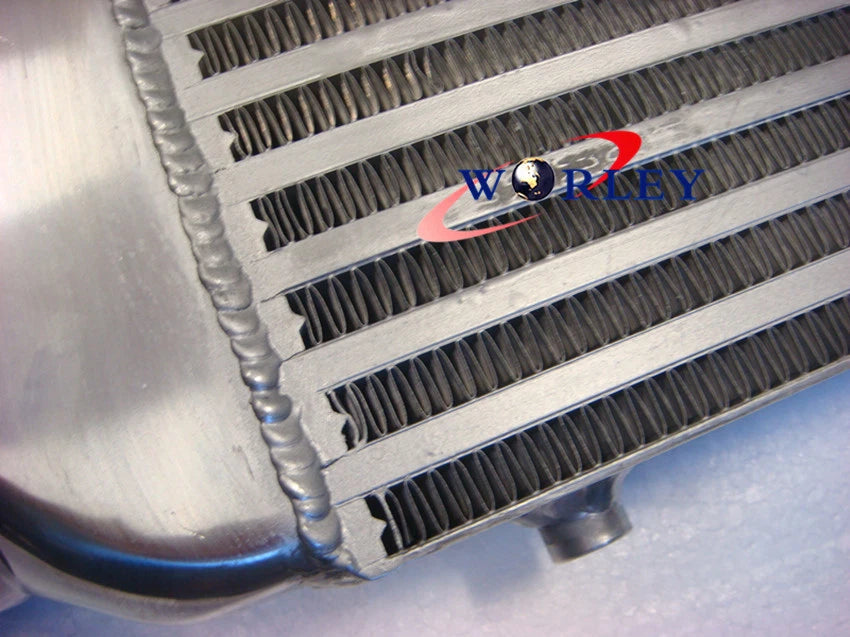 FMIC Aluminum Intercooler & Fan for 450X300X70mm Inlet/Outlet 76mm 3" Tube