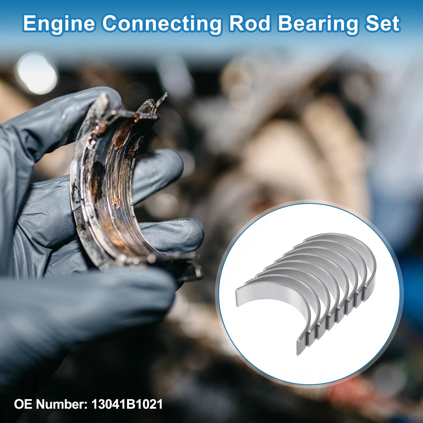 Connecting Rod Bearing Set / 8 Pcs / for Toyota RUSH (2006–2018)