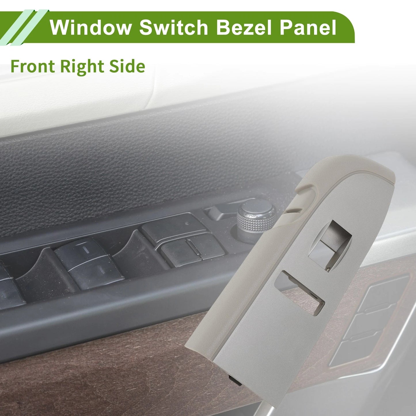 Front Right Side Window Switch Bezel Cover for Chevy Silverado 1500