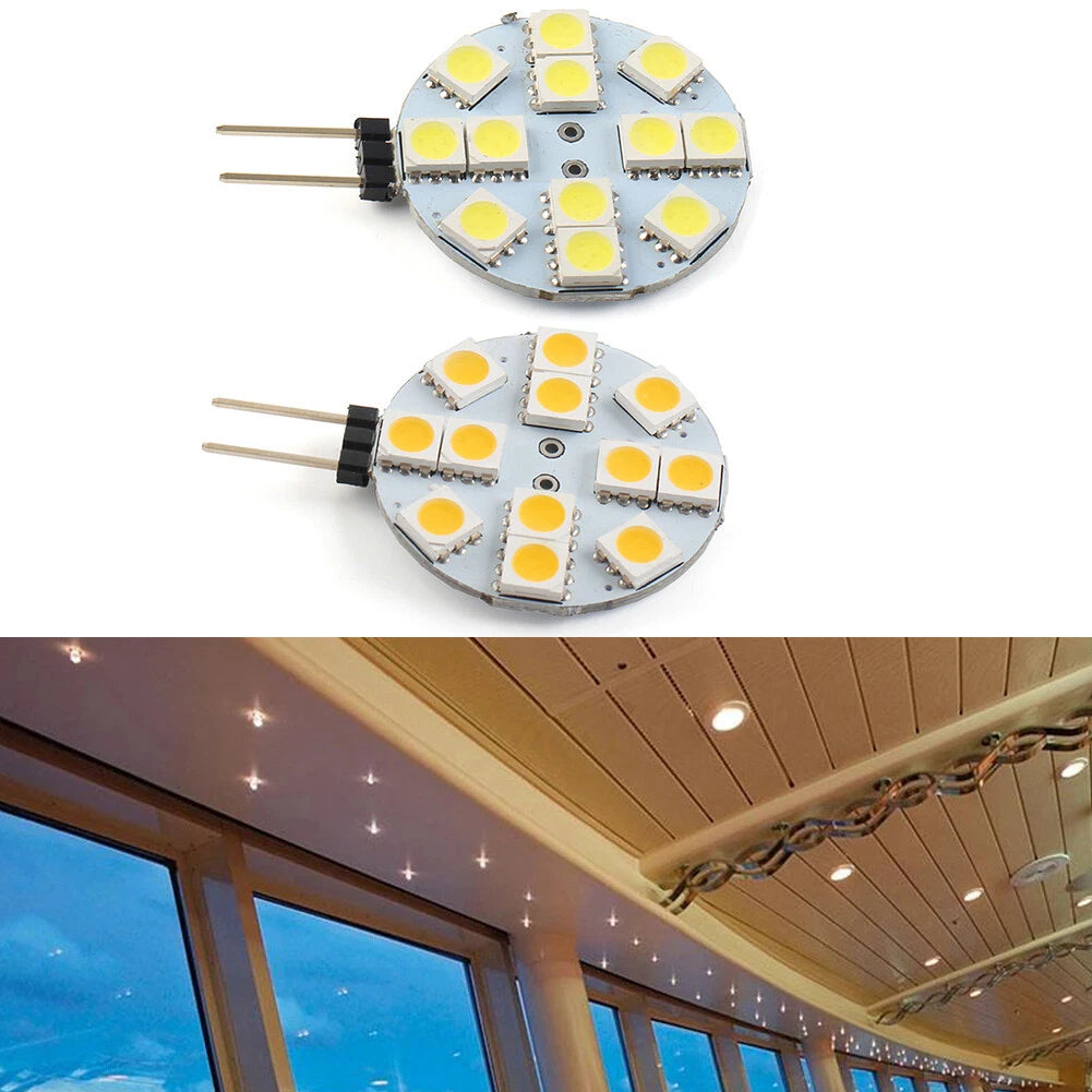 G4 Socket LED Light Bulb 5050 12 SMD for Indoor Car RV Landscape Trailer