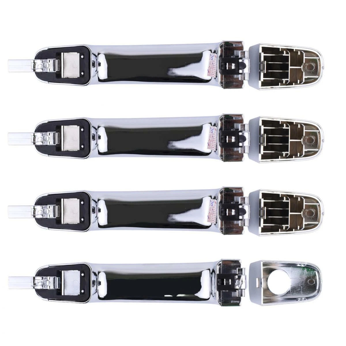 Set Exterior Door Handles Keyhole Chrome Fits Ford Ranger Mazda BT-50 2012-2018