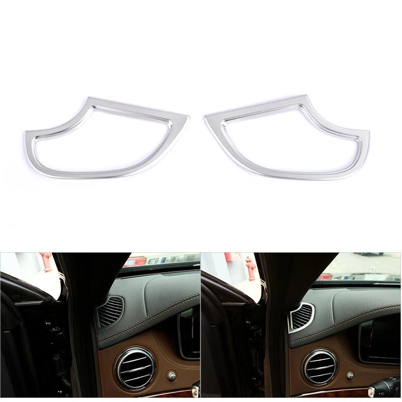 Chrome Dashboard Air Outlet Vent Cover Trim fit for Benz S Class W222 2014-2018