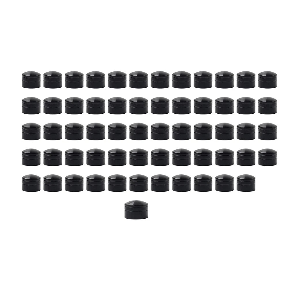 60X Black Engine Screw Caps for Harley Twin Cam Engines (1999-2017)