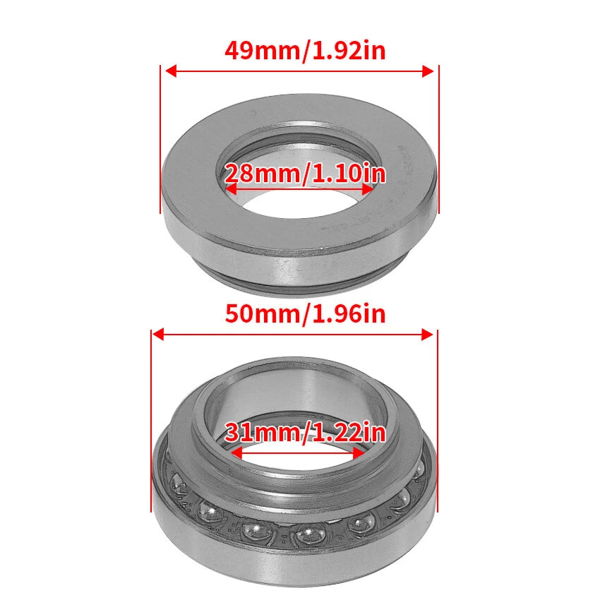 Steering Head Bearing Kit for Honda CB650 CB750 CB250 CB350F CB400T (1971-1982)