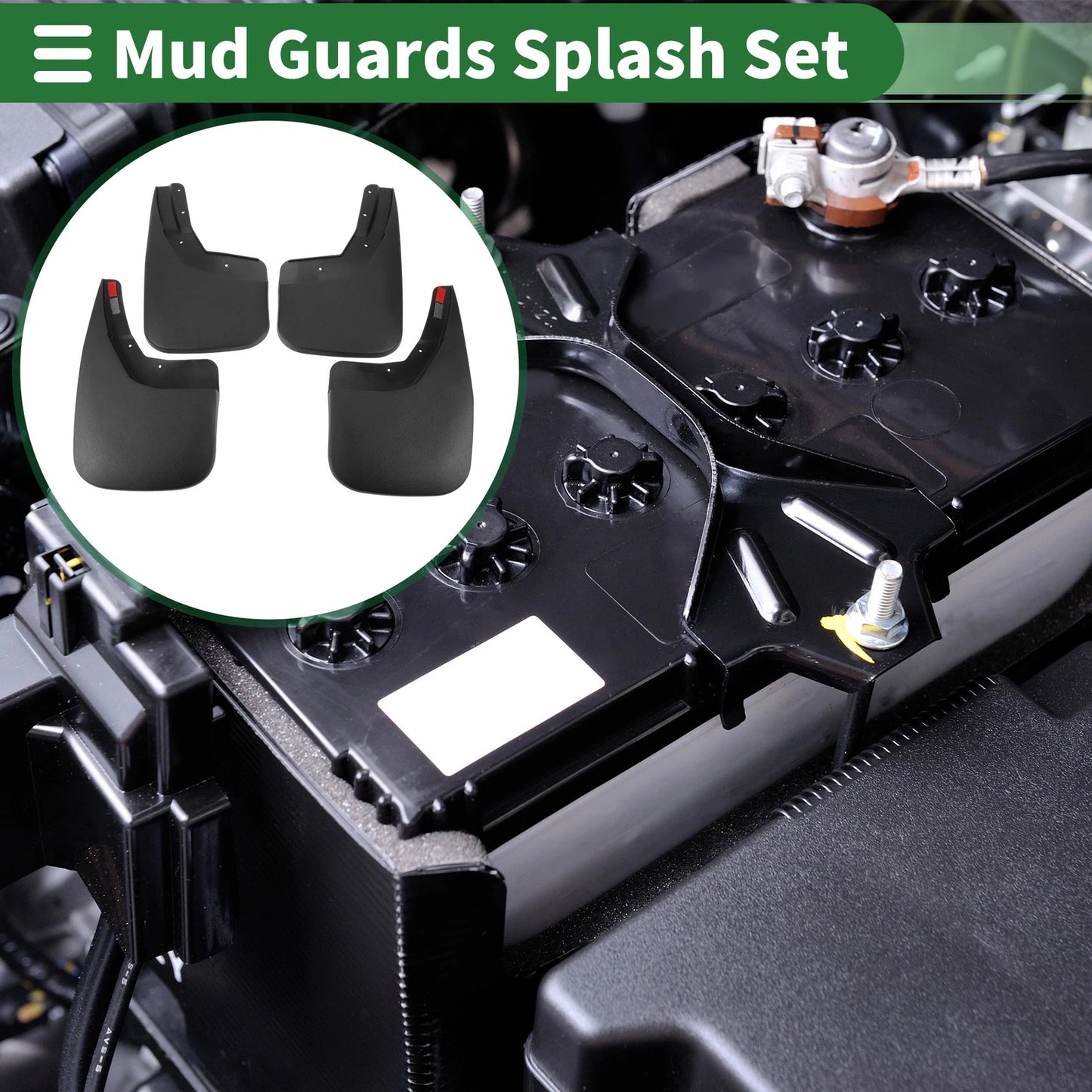Mud Flaps Splash Guards for Chevrolet Silverado (2014-2018)