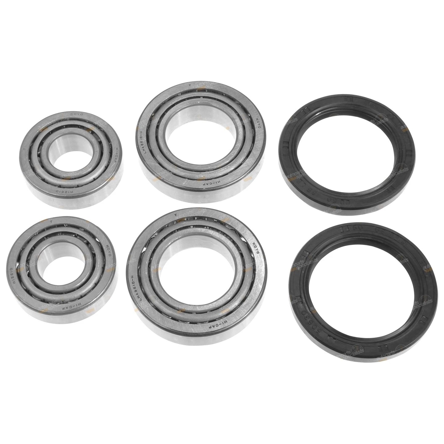 2x Front Koyo Wheel Bearings & Seals for Hilux 2wd RWD Ute RN LN YN RZN