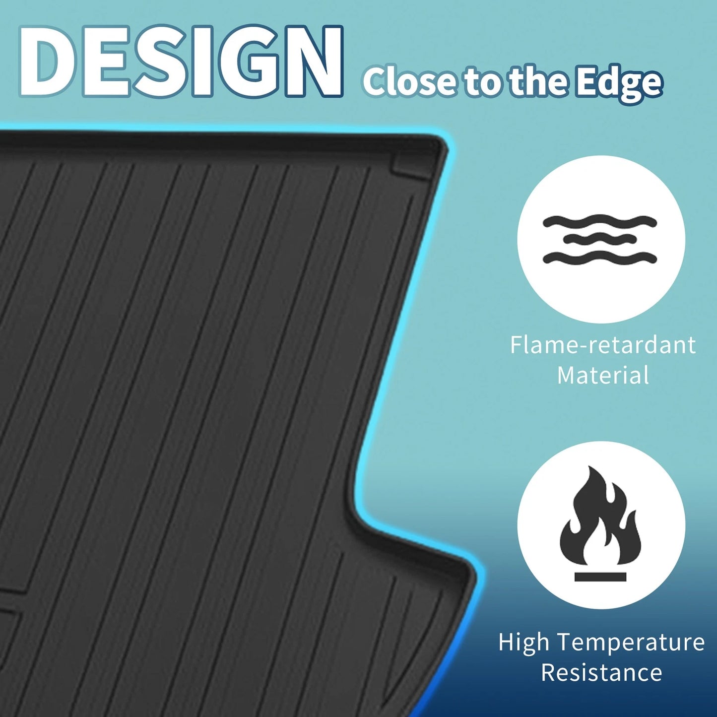 1 Pc Flat Face Cargo Liner Rear Trunk Mat for Buick Envista (2022–2023)