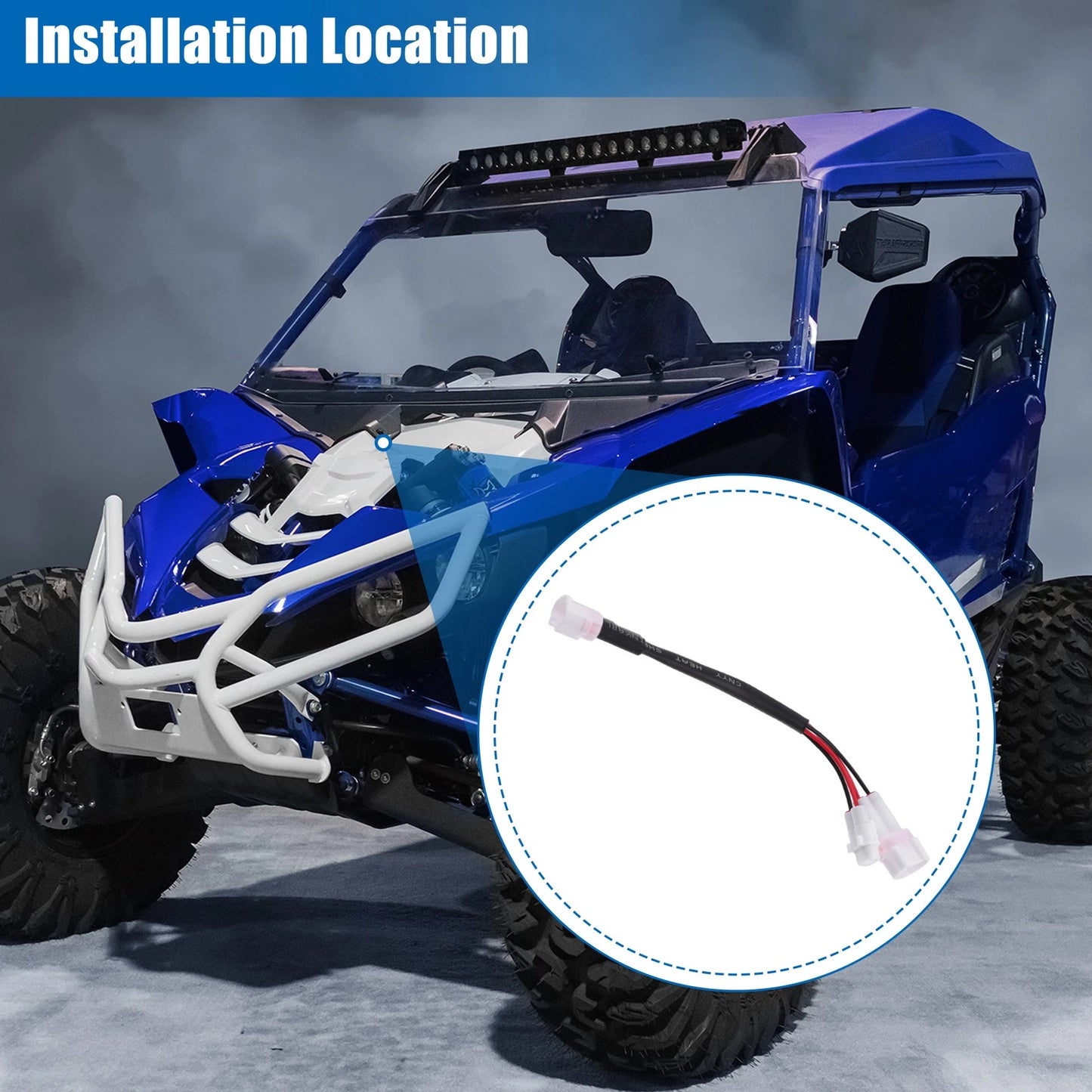 12V Ignition Cable Wiring Harness Pigtail for Yamaha YXZ1000R (2016–2022)
