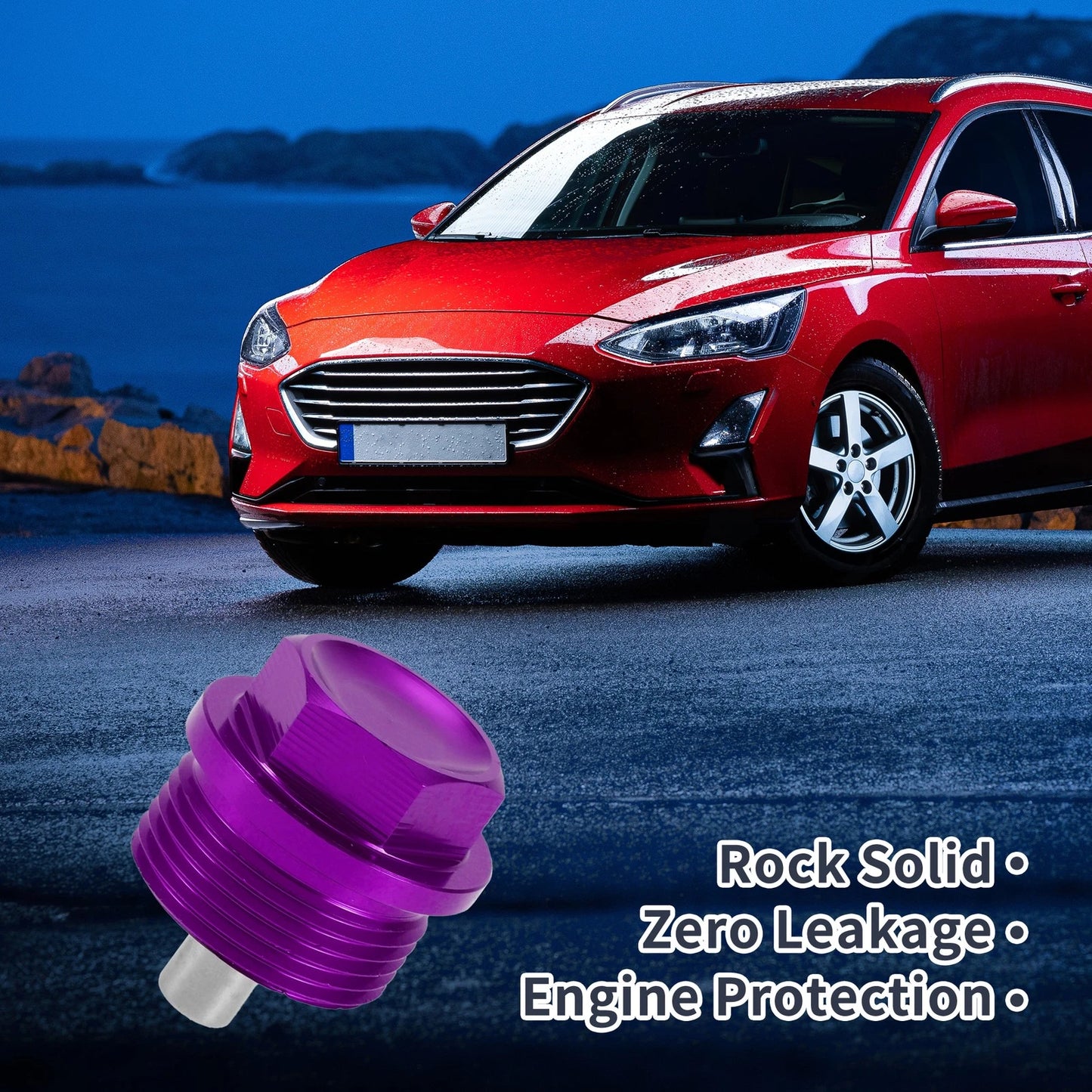 Set M24x1.5 Engine Oil Drain Plug with Gasket for Car Motorcycle Boat Purple