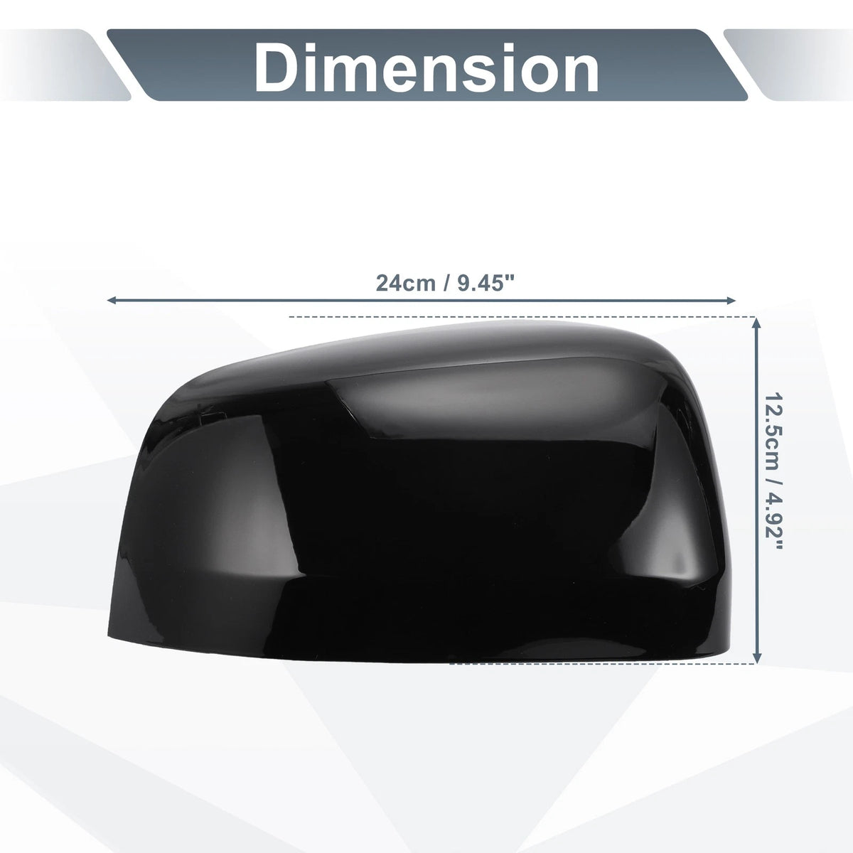 Rearview Mirror Cover Cap Gloss Black for Jeep Grand Cherokee and Dodge