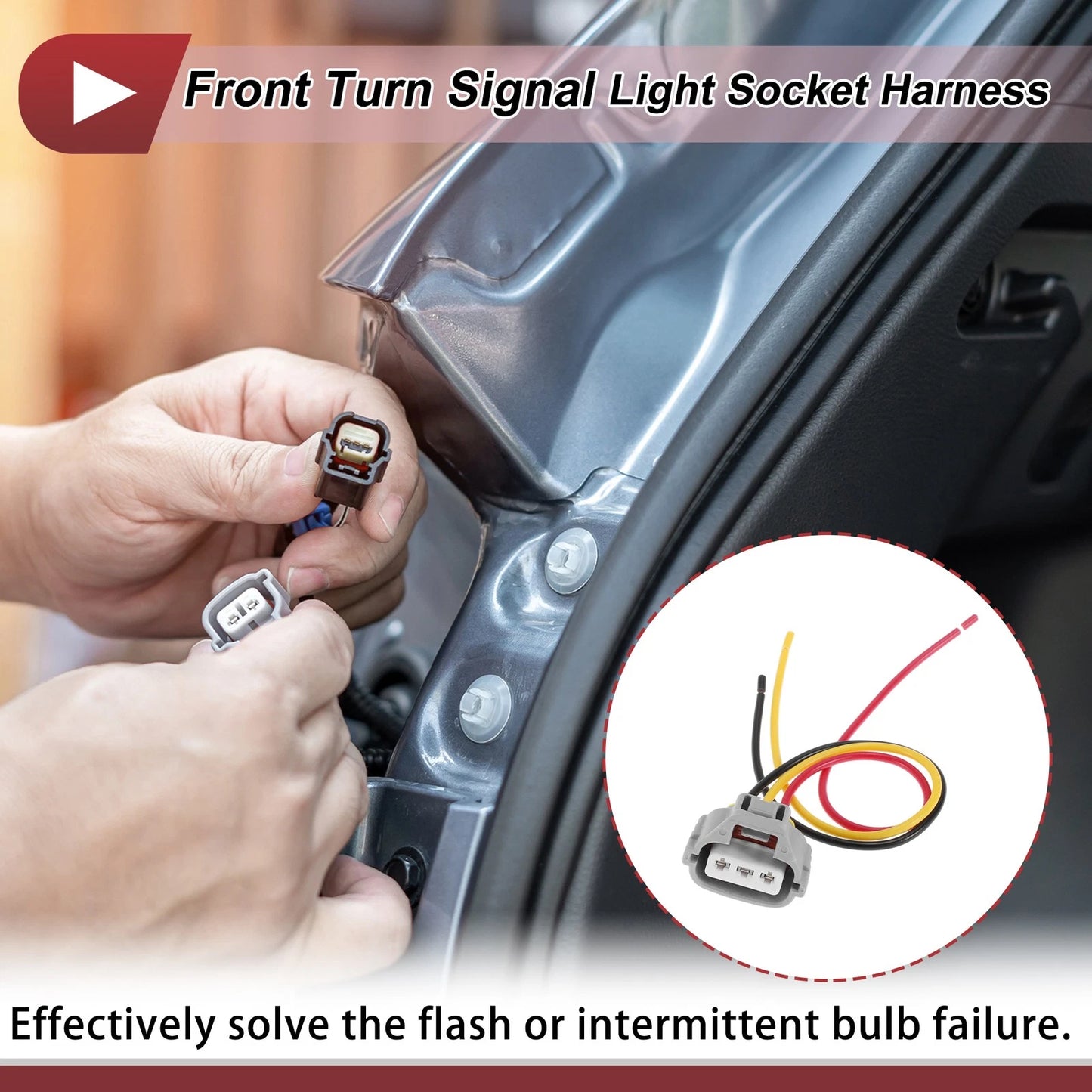 Front Turn Signal Light Socket Wiring for Toyota 4Runner (2003–2006)