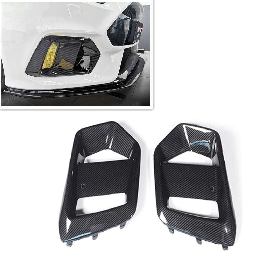 2 x Front Fog Light Lamp Covers for Ford Focus RS (2015-2018)