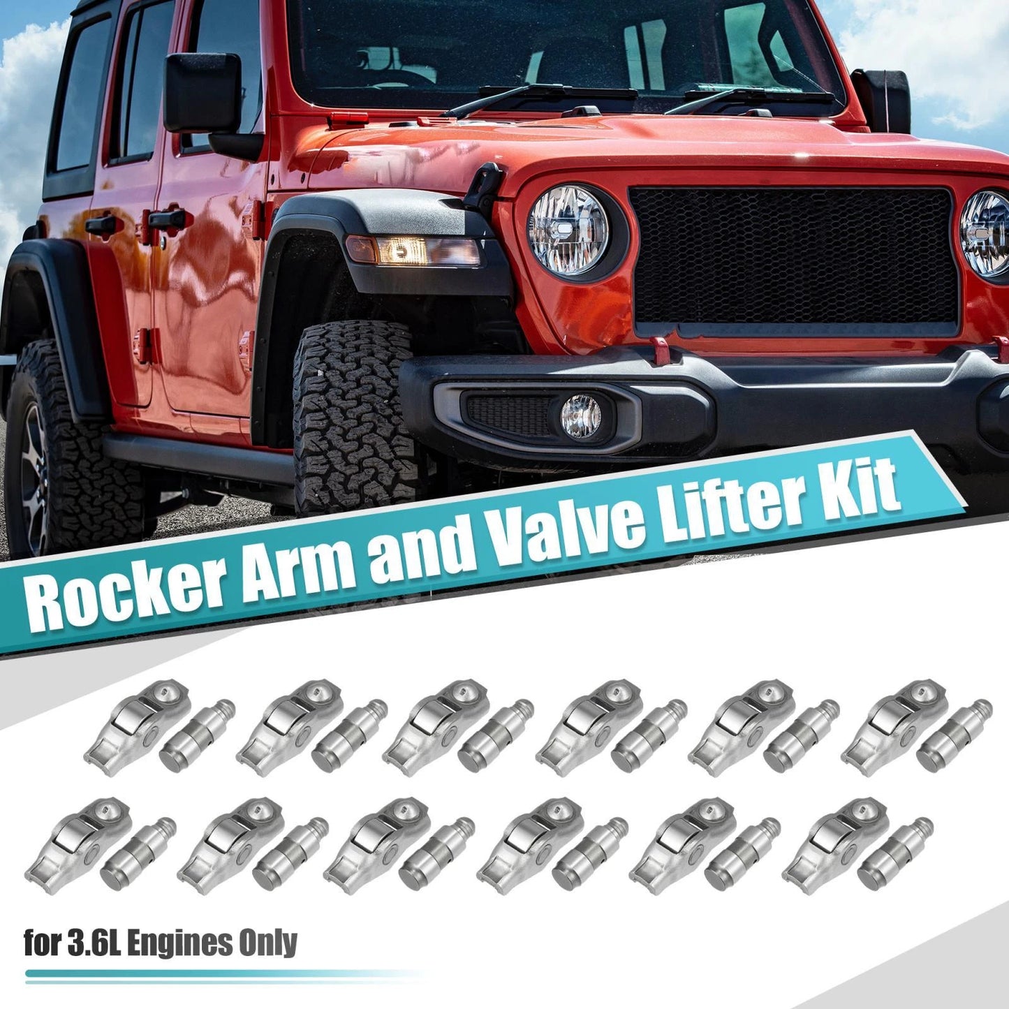 Rocker Arm and Valve Lifter Kit 12 Pcs for Chrysler Dodge Charger