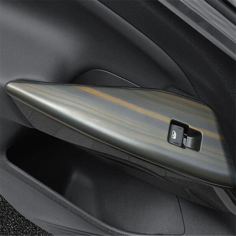 4x Wood Grain Lift Panel Switch Cover Trim for Volkswagen ID.4 (2021–2023)