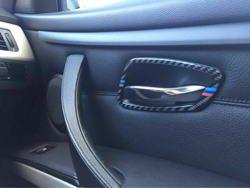 Carbon Fiber Door Handle Trim Cover for BMW 3 Series E90 E92 E93 (2007-2013)