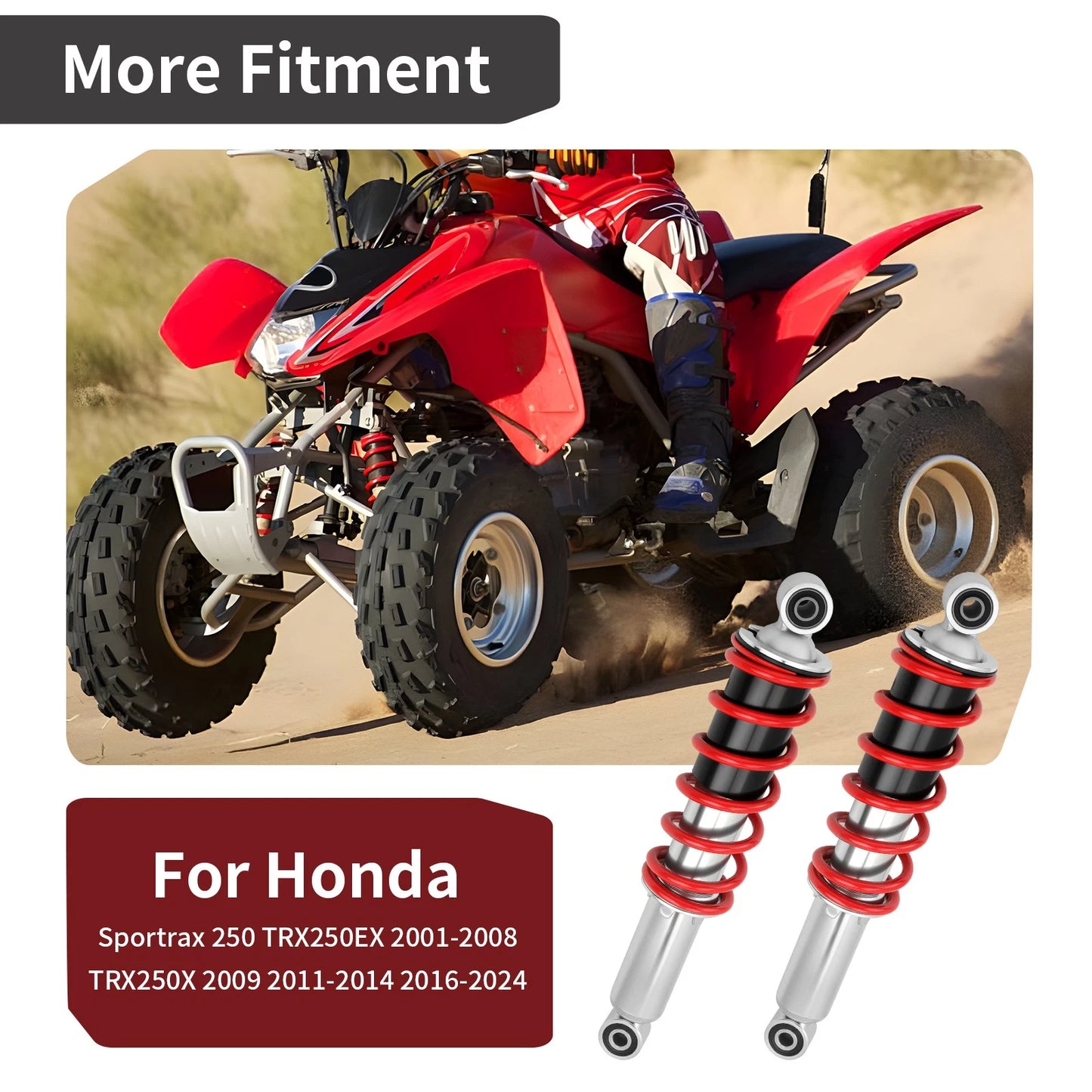 Front Shock Absorber for Honda TRX250X 2009-2024 (51400-HN6-A00)