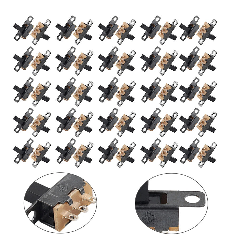 50 x 8mm Vertical Slide Switch SPDT for PCB Panel - Compatible with Various Models