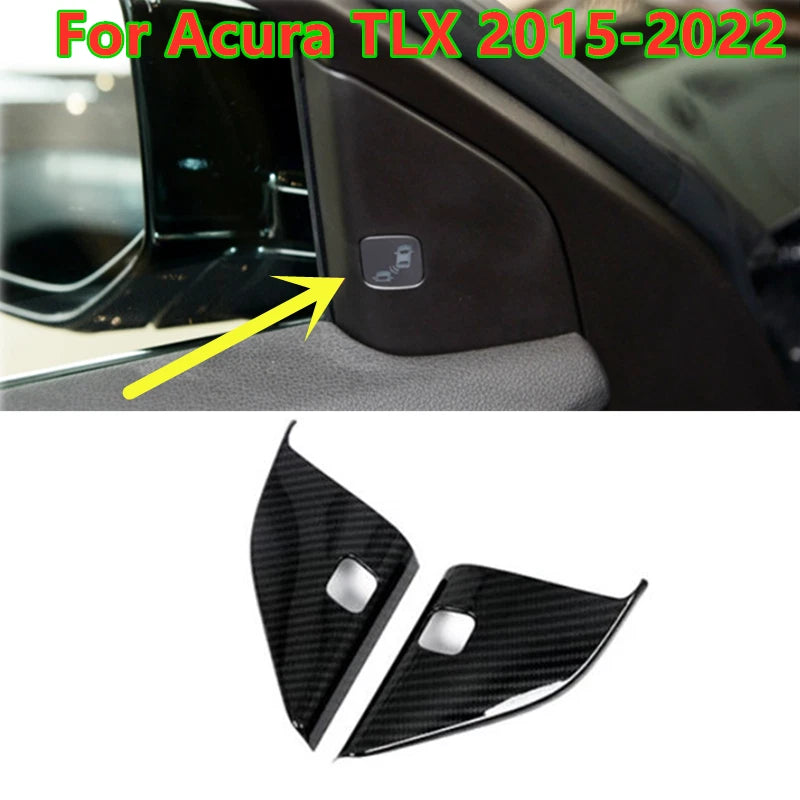 Carbon Fiber A-Pillar Speaker Cover Trim for Acura TLX (2015–2022)