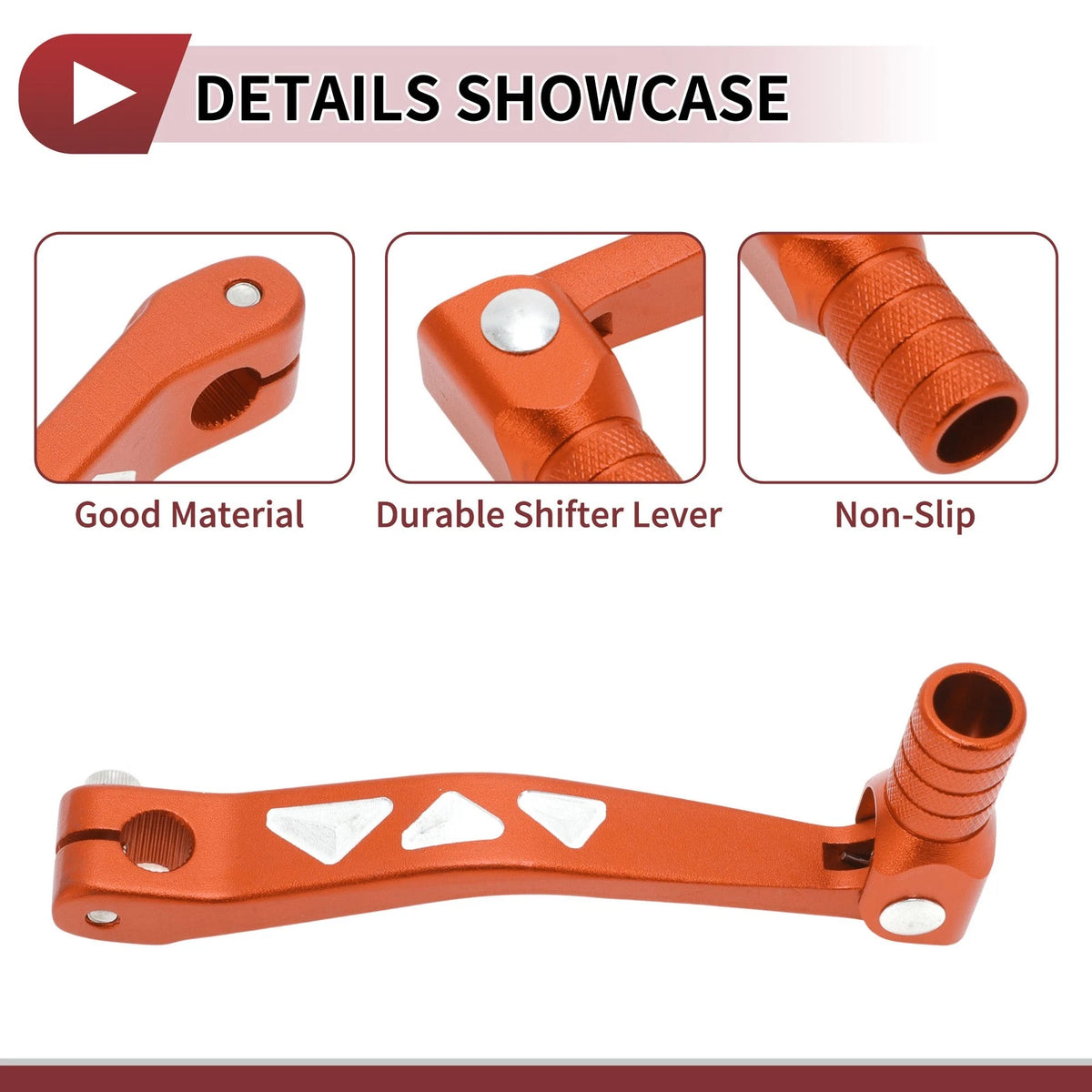Folding Motorcycle Gear Shifter Lever for Kayo T4L Orange