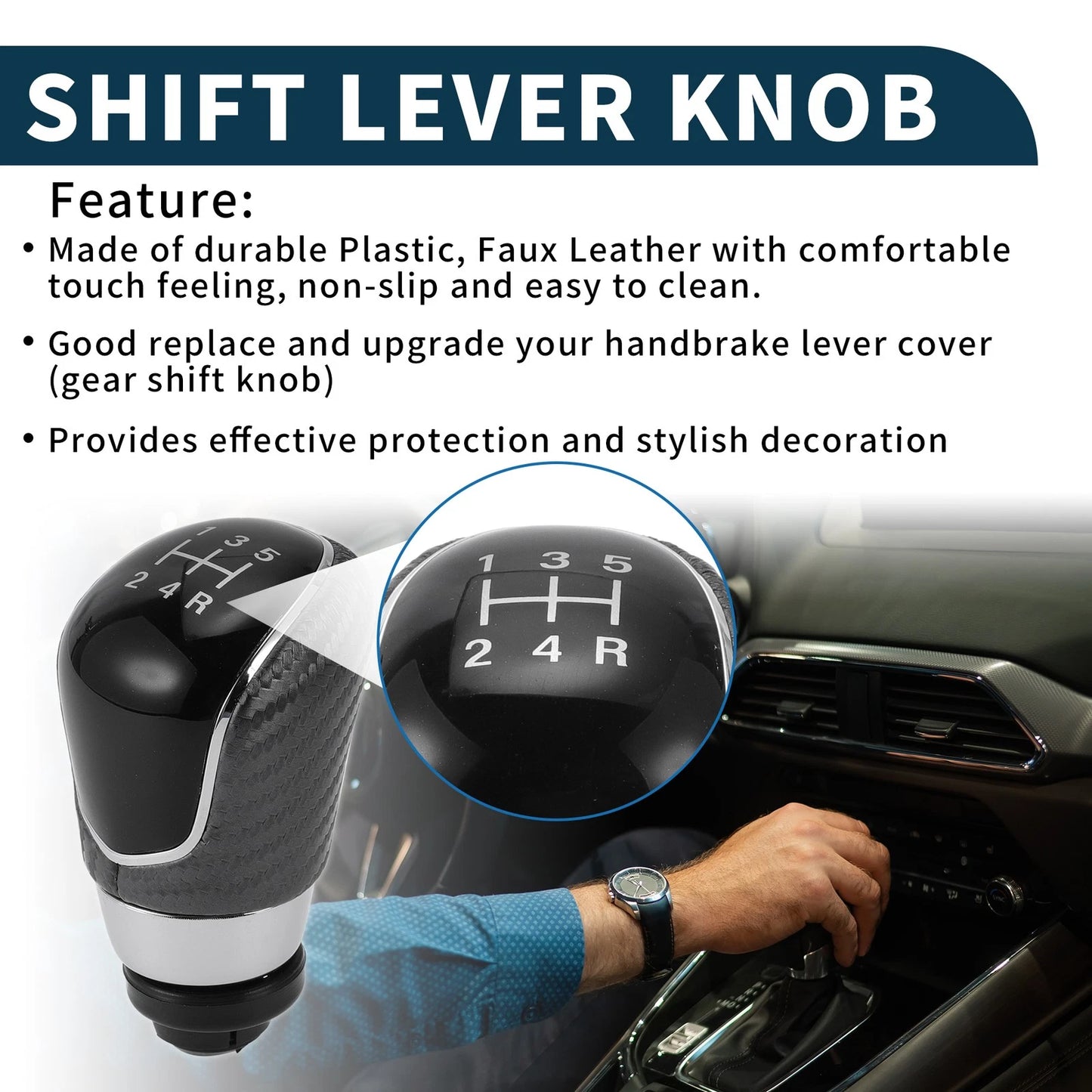5 Speed Manual Gear Shifter Knob for Ford B-Max (2012-2020)