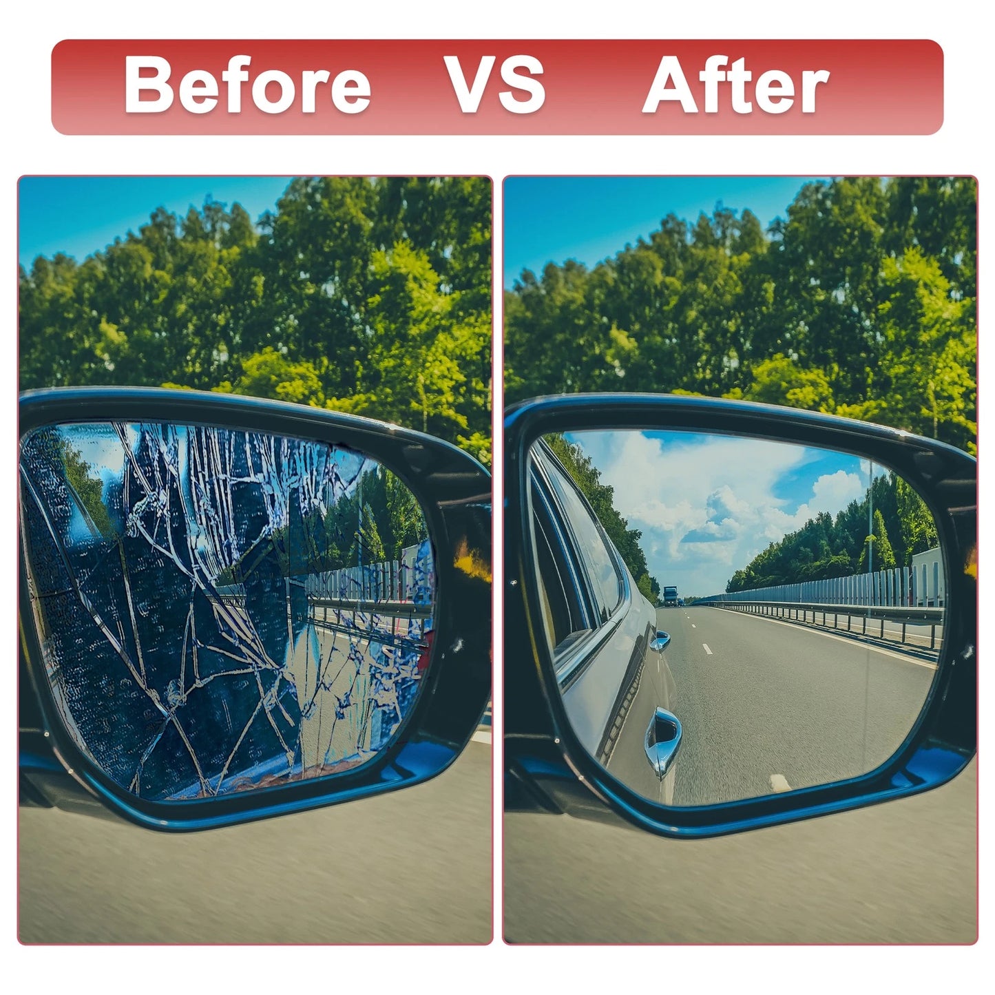 Heated Right Side Rearview Mirror Glass w/ Backing Plate for Kia Ceed
