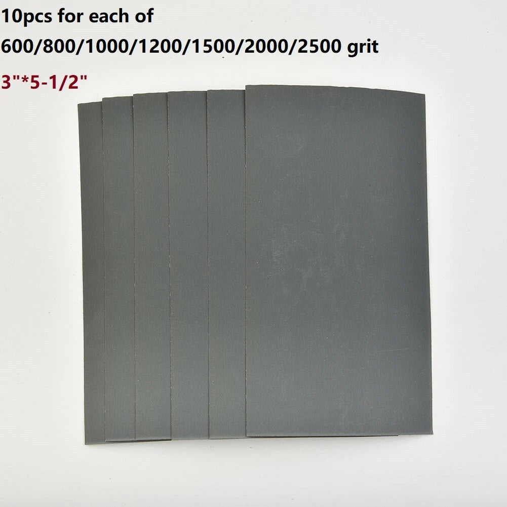 70 x Sandpaper 3x5.5 for COMBO 600/800/1000/1200/1500/2000/2500