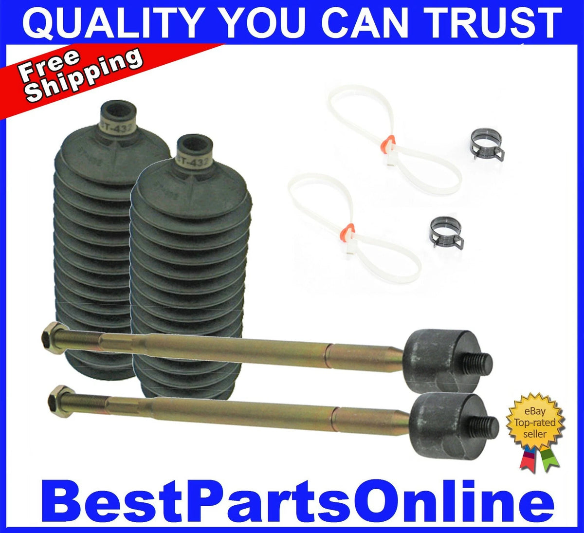 Rack and Pinion Inner Tie Rod and Bellows for Mitsubishi Outlander (2007–2015)
