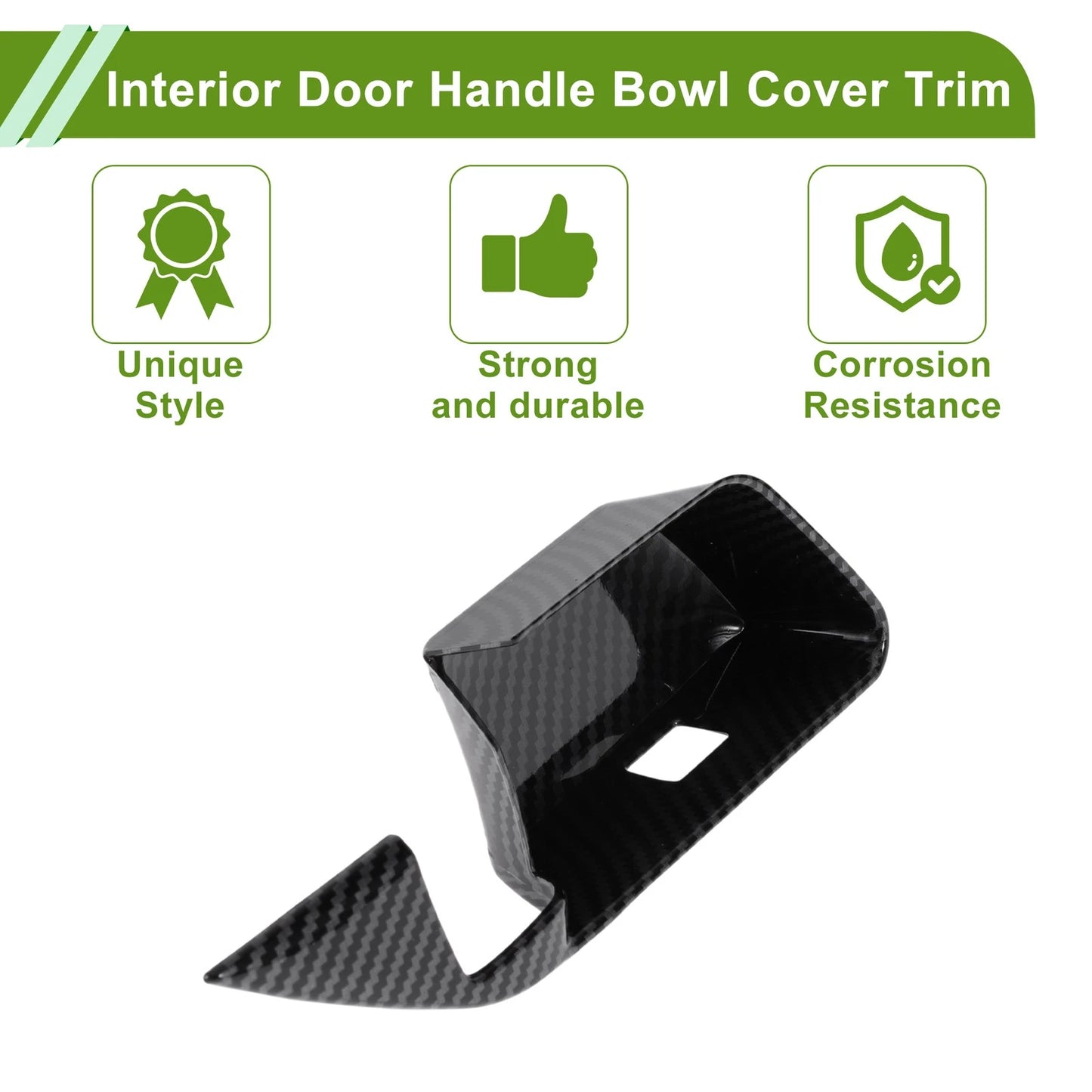 Interior Door Handle Bowl Cover Trim for Toyota Camry (2024-2025) 4 x ABS