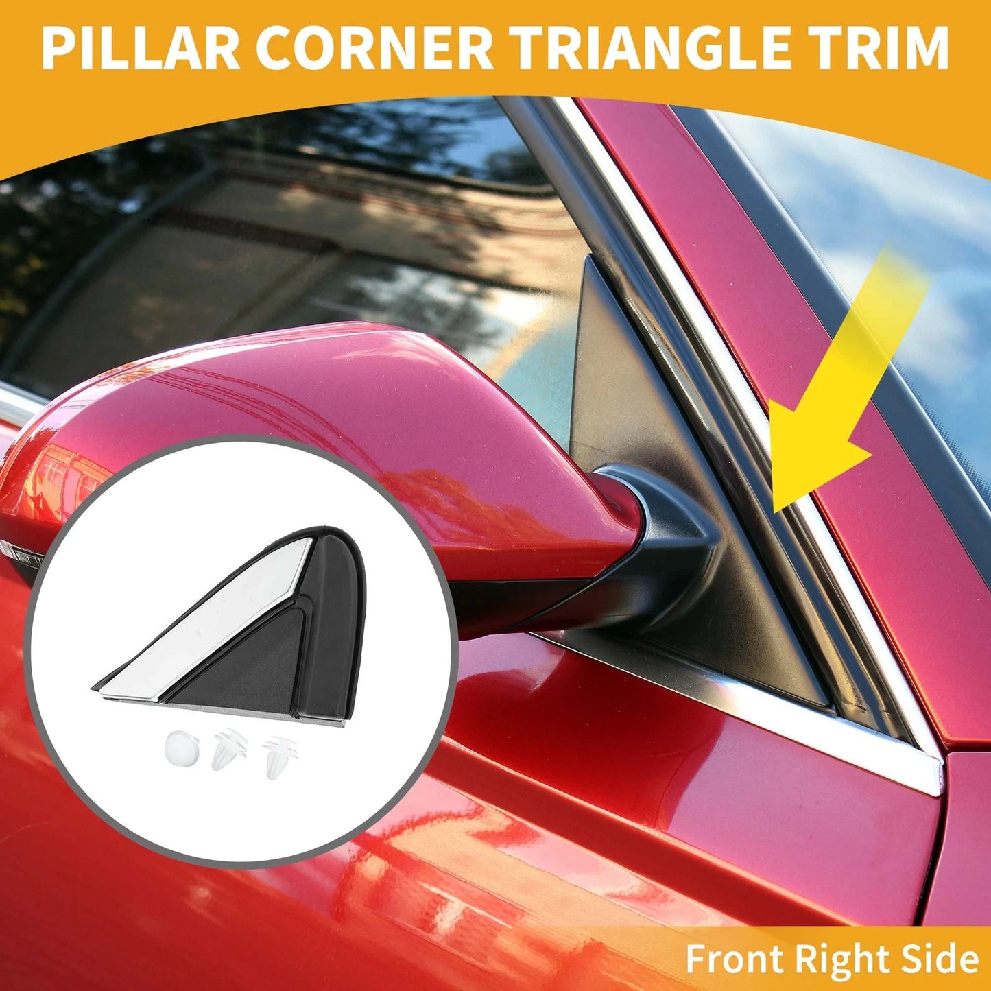 Front Right Side Pillar Corner Triangle Trim for GMC Terrain (2018-2022)