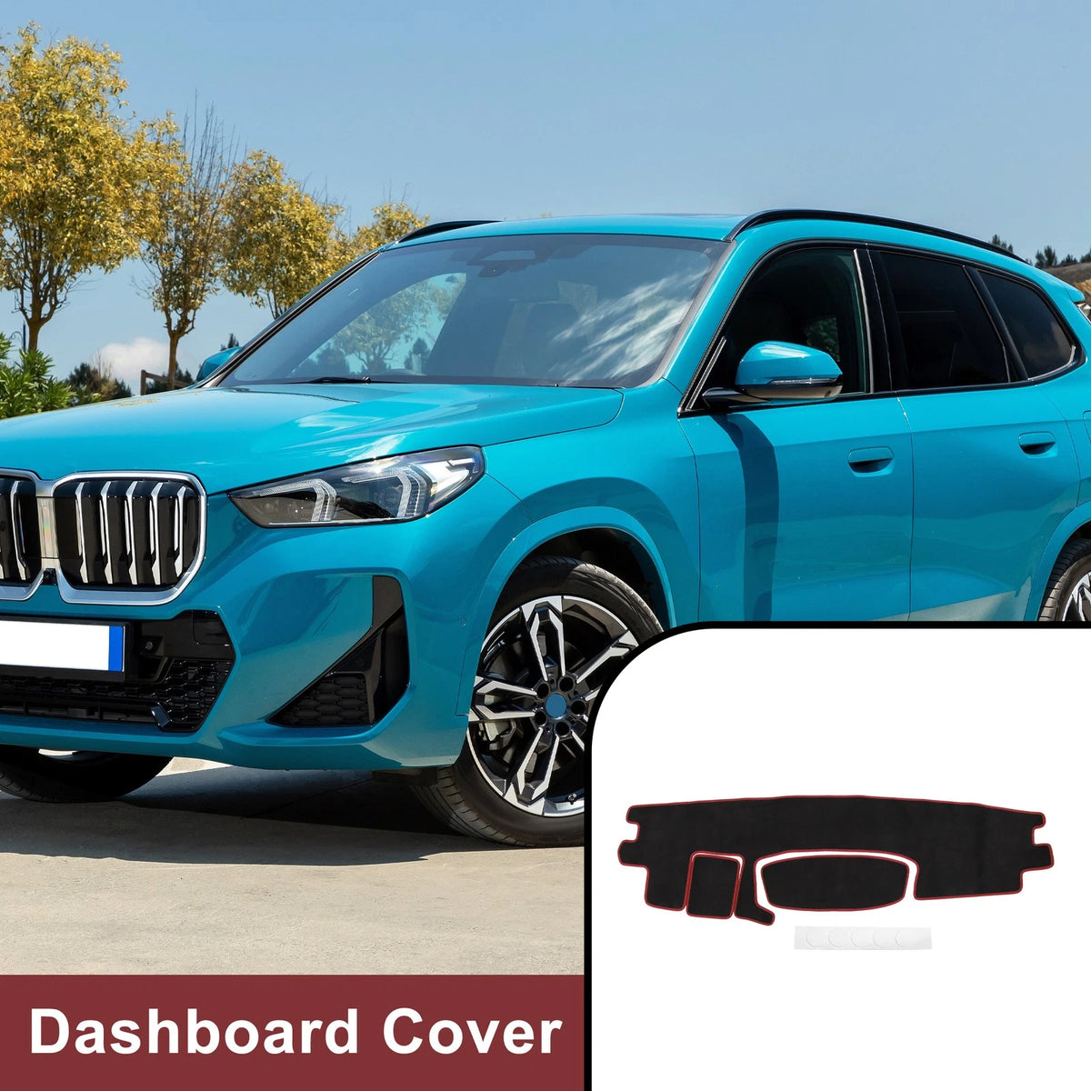 Dashboard Cover Mat for Toyota Roomy Tank 2016-2020 Protector Pad Black Red