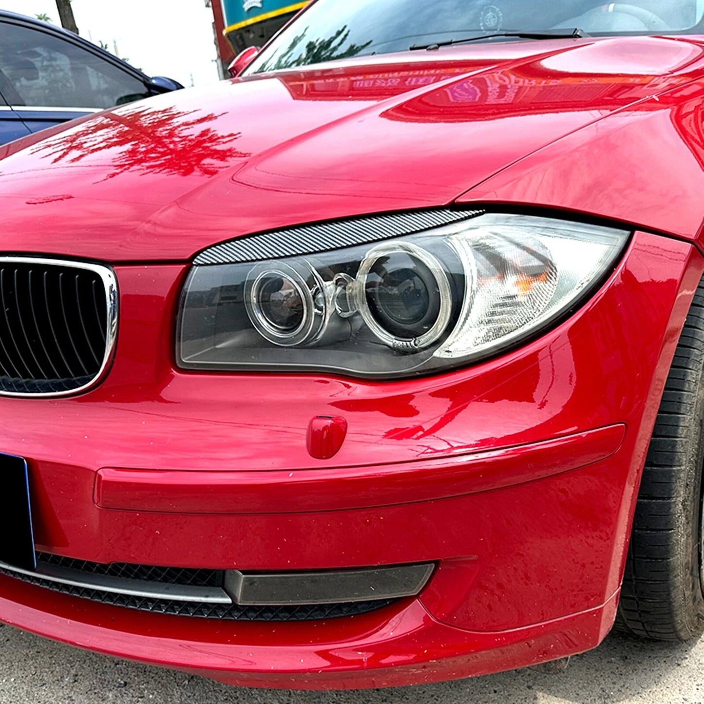 1 Pair Headlight Eyelid Cover for BMW E81 E82 E87 E88 (2004-2011)
