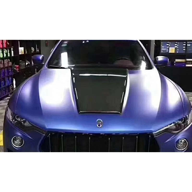 Real Carbon Fiber Front Hood Bonnet Vent Cover For Maserati Levante 2017-2023