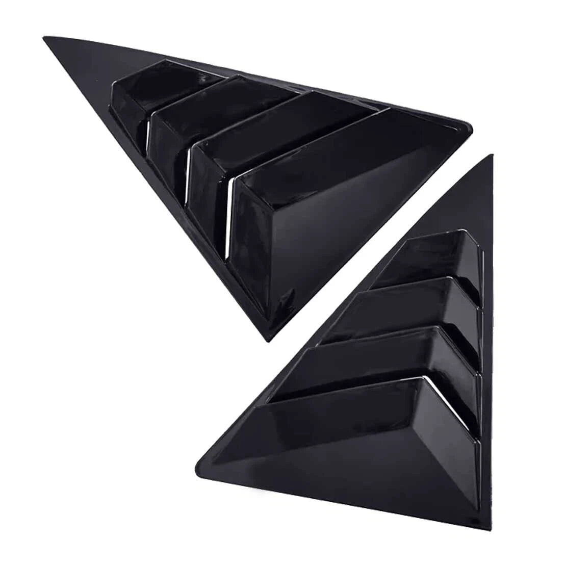 2 x Matte Black Side Window Louvers for Toyota Camry (2012-2017)