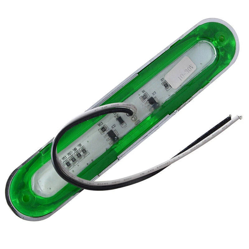 21 LED Side Marker Clearance Light with Chrome for Truck Trailer ()