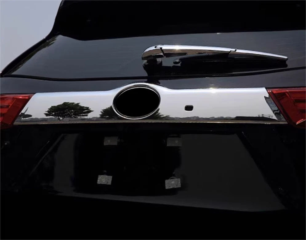 Rear Trunk Chrome Lid & Smartkey Cover Trim for Toyota Highlander (2014-2019)