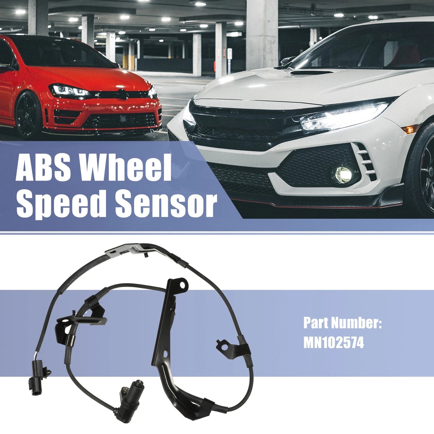 Front Right ABS Wheel Speed Sensor for Mitsubishi L200 Montero (2006-2015)
