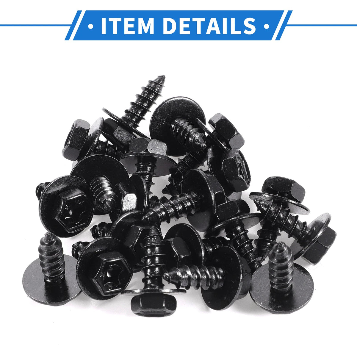 20 Pcs Screws Fender Liner Splash Shield Bumper Cover for Scion XD (2008–2014)