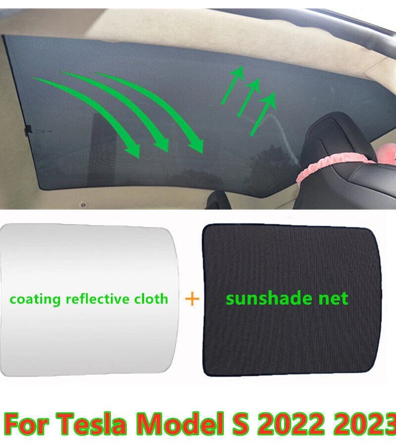 Glass Roof Sunshade Cover for Tesla Model S (2015–2025)