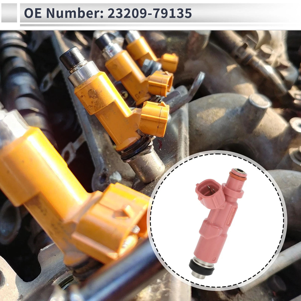 Fuel Injector 2.7 for Toyota 4Runner Base (1998-2000) 1 x Injector Pink