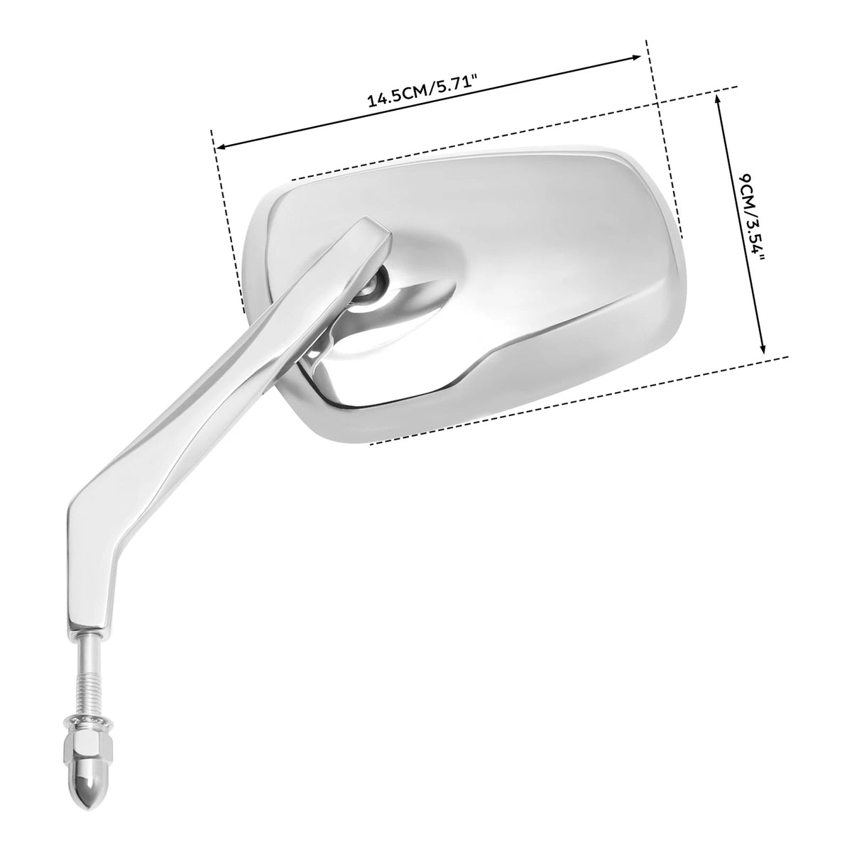Chrome Rear View Mirrors for Harley Touring Street Road Glide 1982-2024