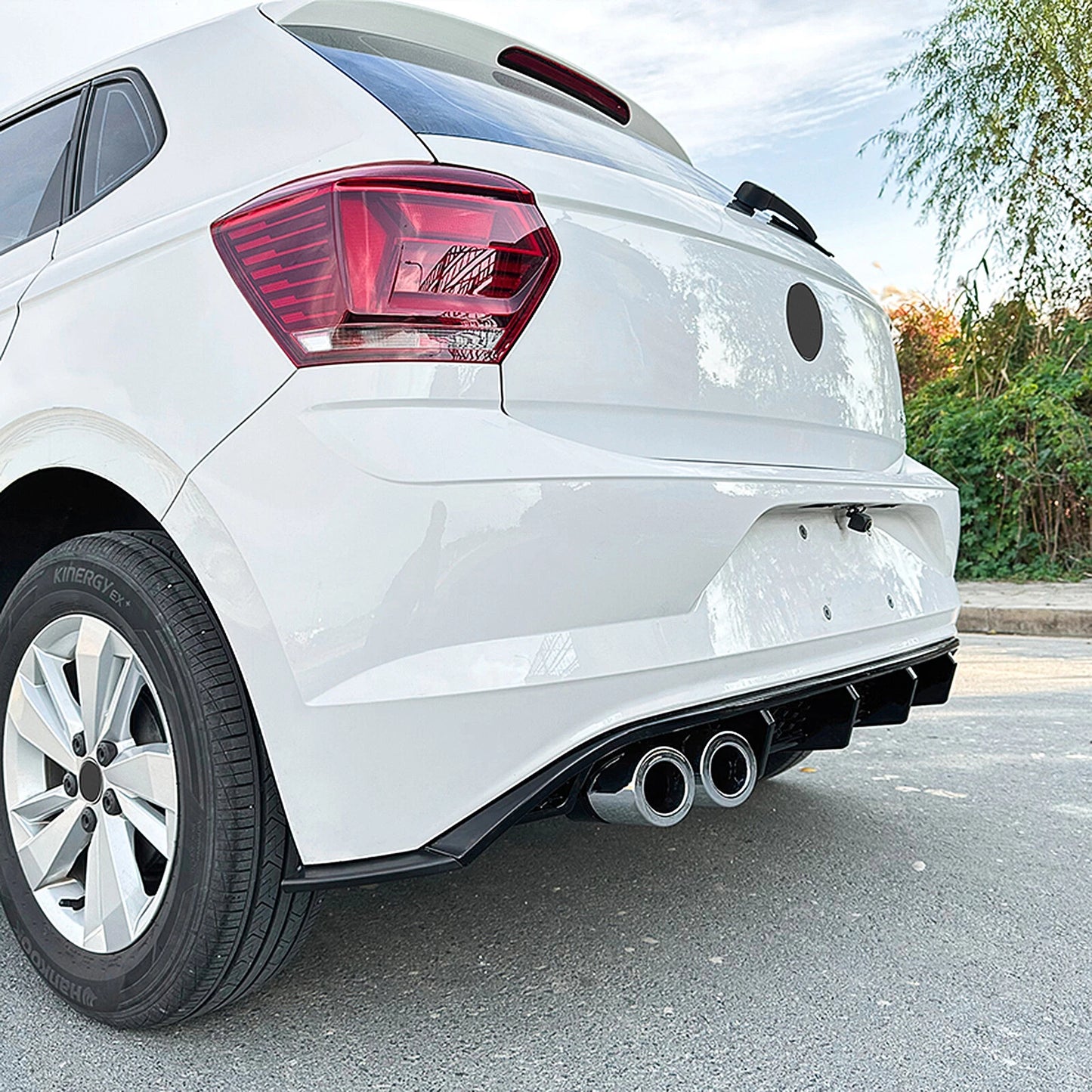 Rear Bumper Diffuser Lip for VW Polo MK6 (2019-2024)