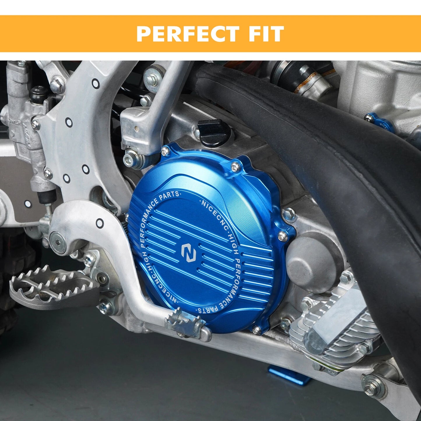 CNC Aluminum Clutch Cover for Yamaha YZ250/YZ250X (2008-2024) Blue