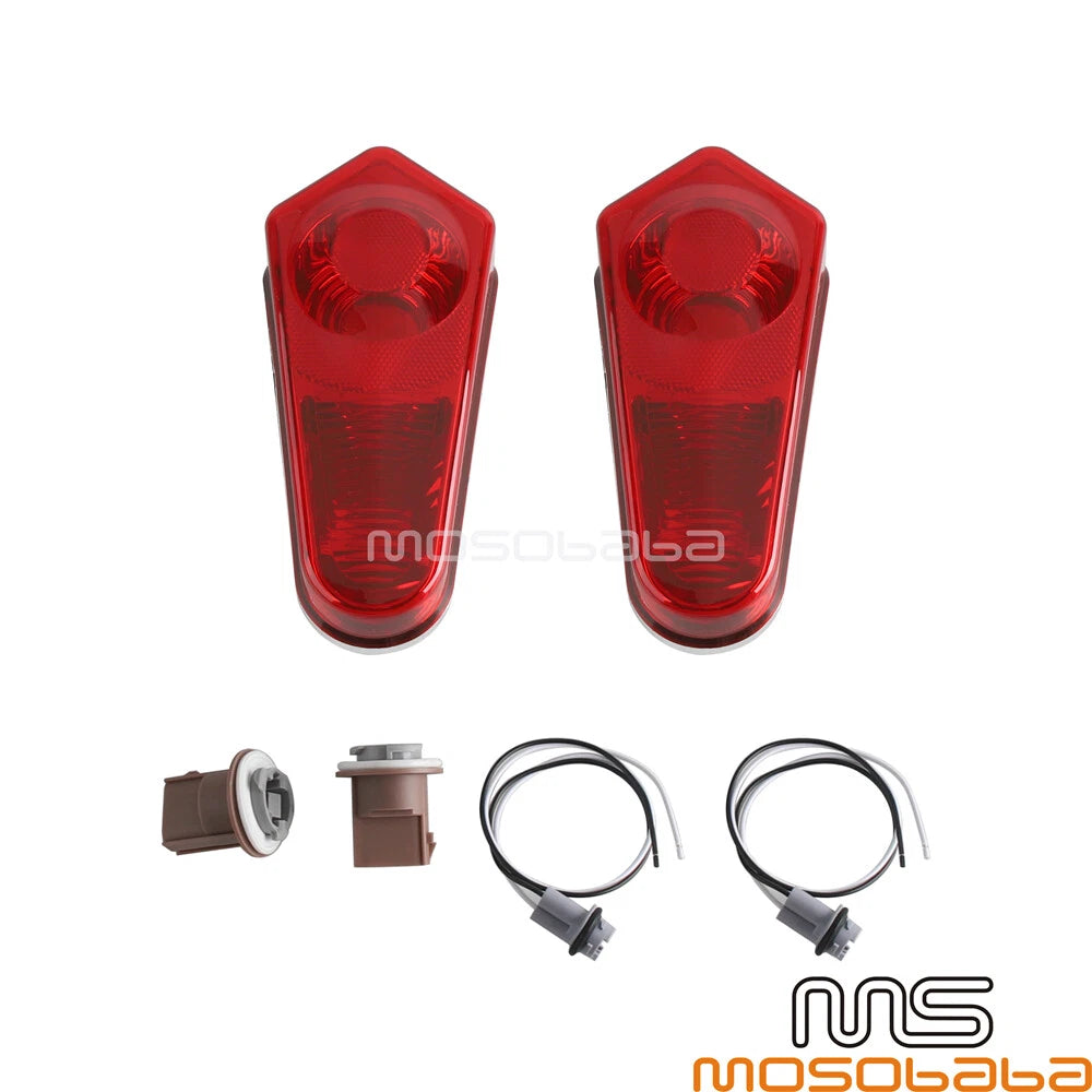 Tail Lights Lamps w/ Wire Socket for Polaris Sportsman 400 500 700 800 (2000-2014)