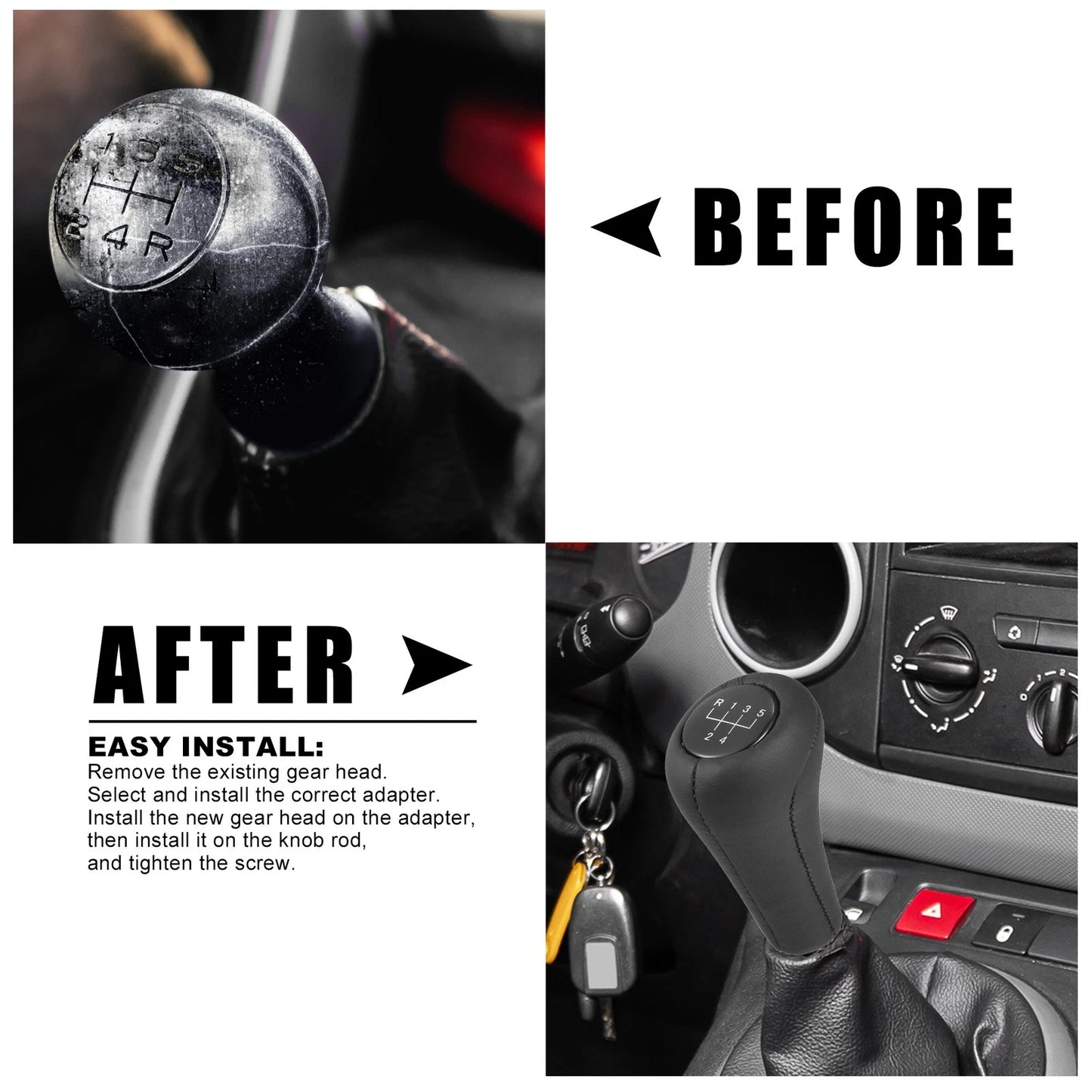 5 Speed Gear Shift Knob for BMW M3 M5 M6 E21 E30 E36 E46 (1992-2013)
